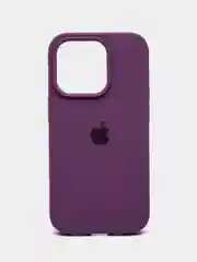 Пурпурный чехол Silicone Case для iPhone 14, 14 Pro, 14 Plus, 14 Pro Max, с закрытым низом