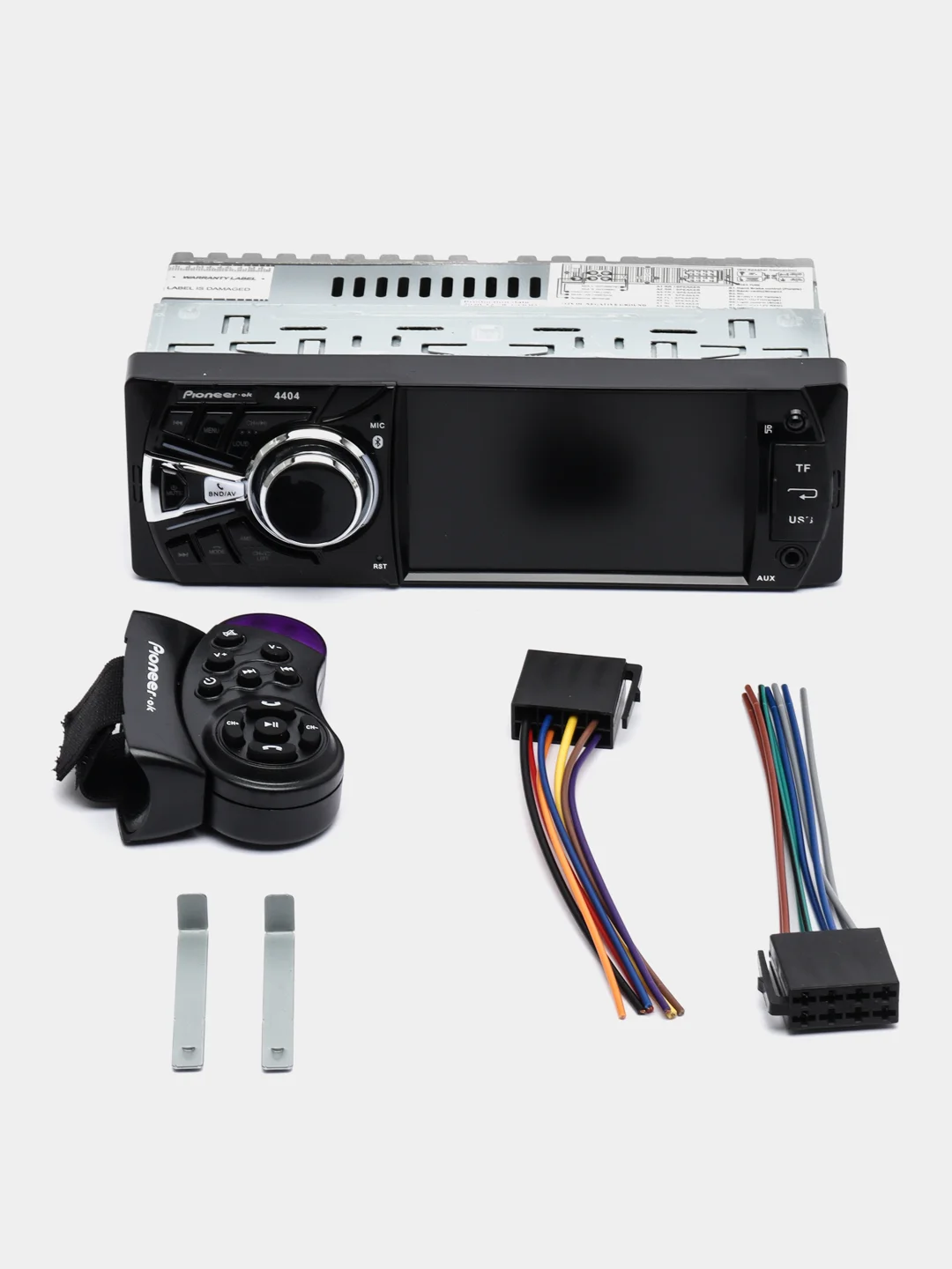 Автомагнитола 1DIN с экраном Pioneer.Ok с BLUETOOTH, USB, SD, AUX, пульт, TFT screen 4.2"