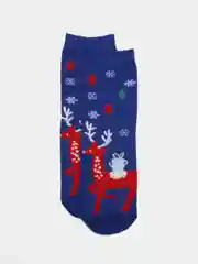 Коричневый носки новогодние, унисекс