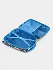 Медный детский чемодан на колесах, пластиковый, ручная кладь