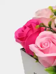 Белый букет из вспененного мыла , подарок на Новый год маме,сестре,коллеге ,подарочный набор