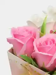 Фуксия букет из вспененного мыла , подарок на Новый год маме,сестре,коллеге ,подарочный набор