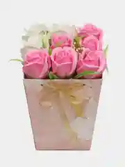 Фуксия букет из вспененного мыла , подарок на Новый год маме,сестре,коллеге ,подарочный набор