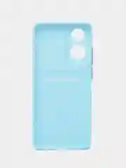 Ледяной силиконовый чехол для OPPO A78 (Оппо А78) с карманом для карт, прозрачный