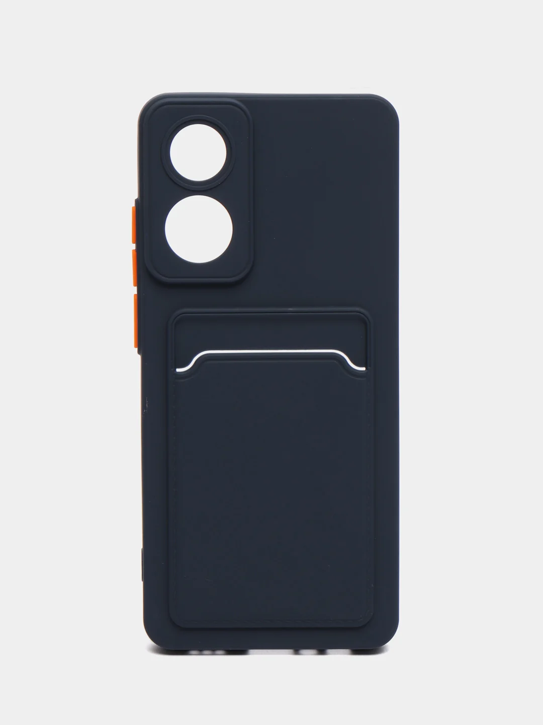 Морской силиконовый чехол для OPPO A78 (Оппо А78) с карманом для карт, прозрачный