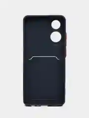 Морской силиконовый чехол для OPPO A78 (Оппо А78) с карманом для карт, прозрачный