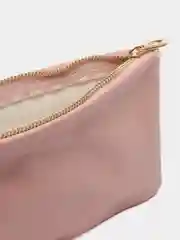 Розовый косметичка эко кожа