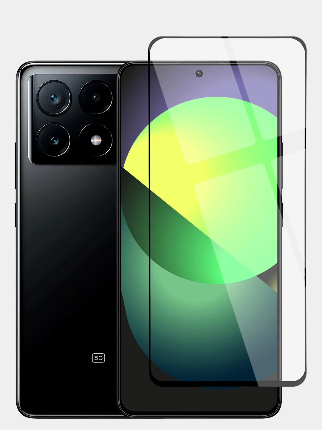 Прозрачный стекло для Xiaomi Redmi Note 13 Pro 4G/ Poco M6 Pro 4G, k70E/ X6 Pro защитное антишпион