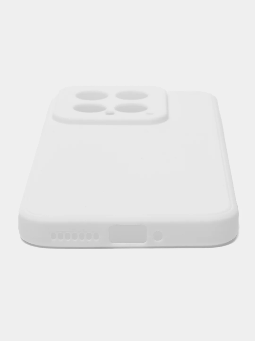 Белый чехол для Xiaomi 14 ( Сяоми 14 ) силиконовый , прозрачный