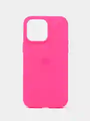 Тёмно-розовый чехол Silicone Case для iPhone 14, 14 Pro, 14 Plus, 14 Pro Max, с закрытым низом