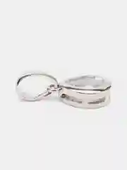 Серый меланж подвеска из медицинской стали