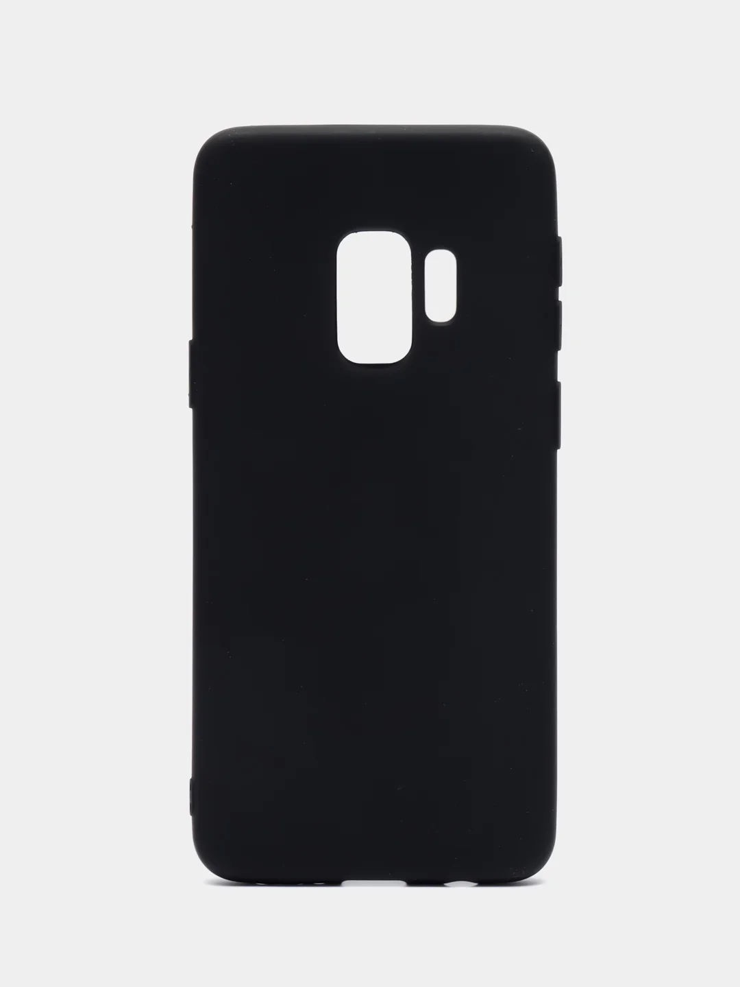 Черный силиконовый цветной чхол для Samsung S9