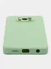 Зеленый чехол для Xiaomi Poco X3 NFC/X3 Pro силиконовый ROSCO матовый/прозрачный с защитой камер