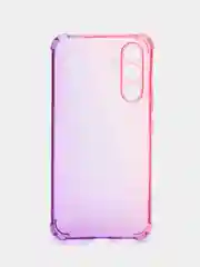Пурпурный чехол для Samsung Galaxy A54 противоударный силиконовый ROSCO, прозрачный, усиленные углы