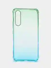 Зеленый чехол для Samsung Galaxy A54 противоударный силиконовый ROSCO, прозрачный, усиленные углы