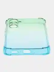 Зеленый чехол для Samsung Galaxy A54 противоударный силиконовый ROSCO, прозрачный, усиленные углы
