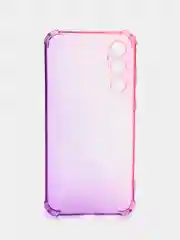 Пурпурный чехол для Samsung Galaxy S23 FE противоударный силиконовый ROSCO прозрачный усиленные углы