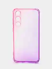 Пурпурный чехол для Samsung Galaxy S23 FE противоударный силиконовый ROSCO прозрачный усиленные углы