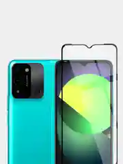 Прозрачный стекло для Tecno Spark 8C/7/8P/Go 2020/TCL 40R/Sharp Aquos V6 5G защитное BROSCORP, рамка