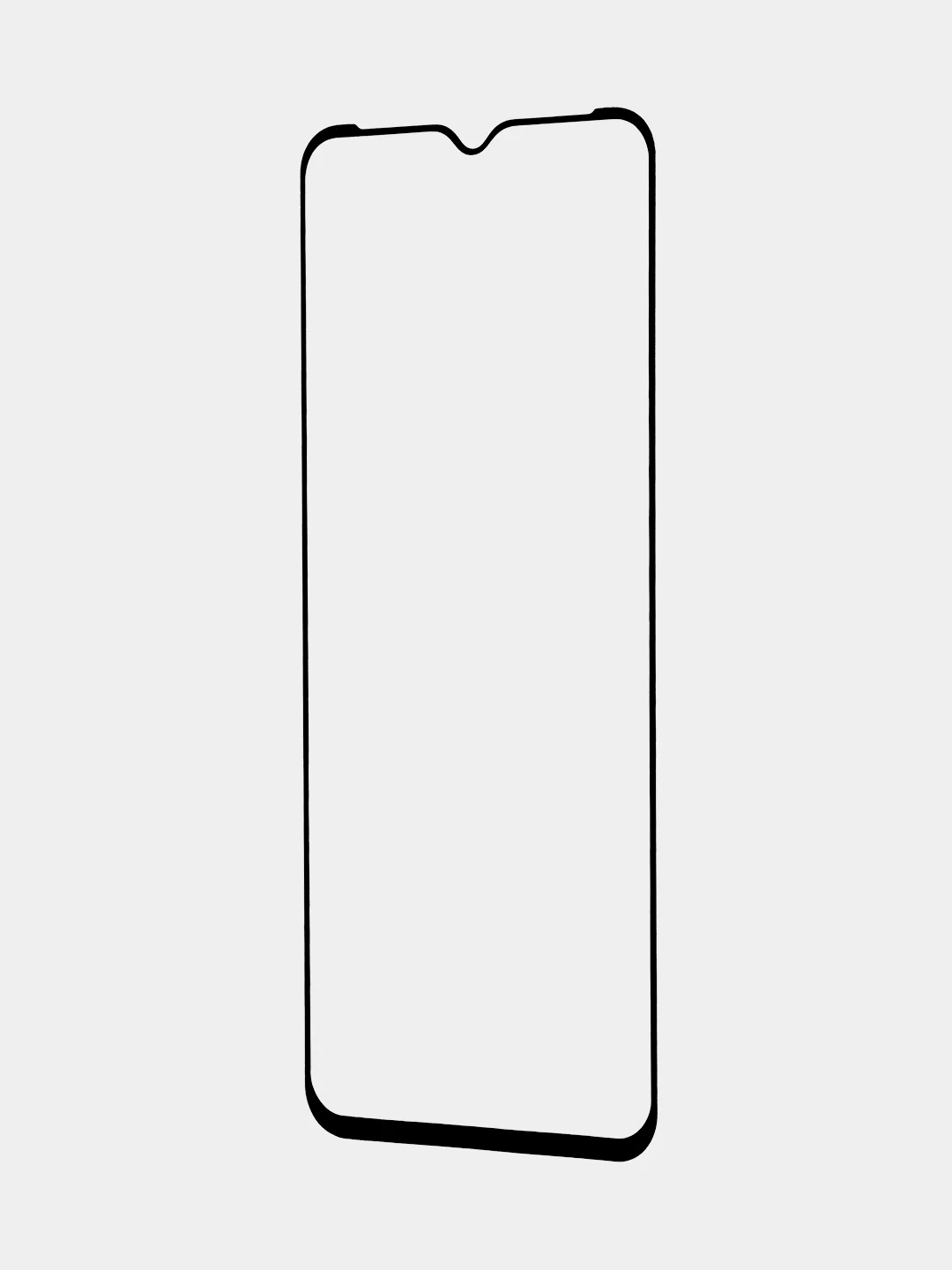 Прозрачный стекло для Tecno Spark 8C/7/8P/Go 2020/TCL 40R/Sharp Aquos V6 5G защитное BROSCORP, рамка