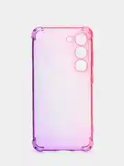 Пурпурный чехол для Samsung Galaxy S23 противоударный силиконовый ROSCO прозрачный, усиленные углы