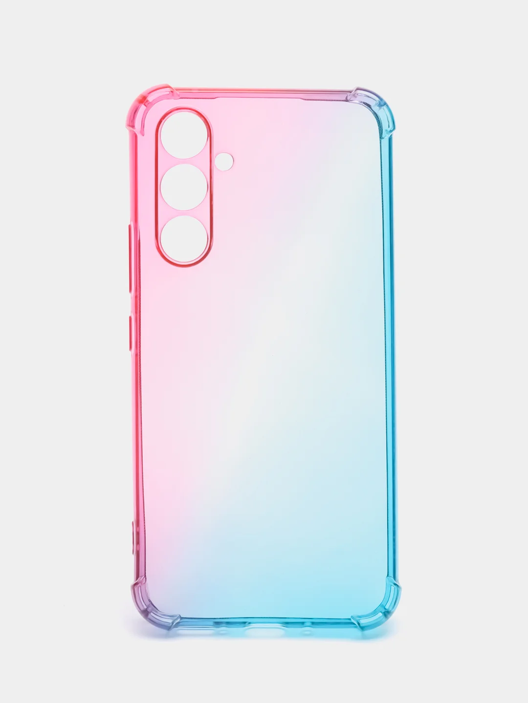 Розовый чехол для Samsung Galaxy A54 противоударный силиконовый ROSCO, прозрачный, усиленные углы
