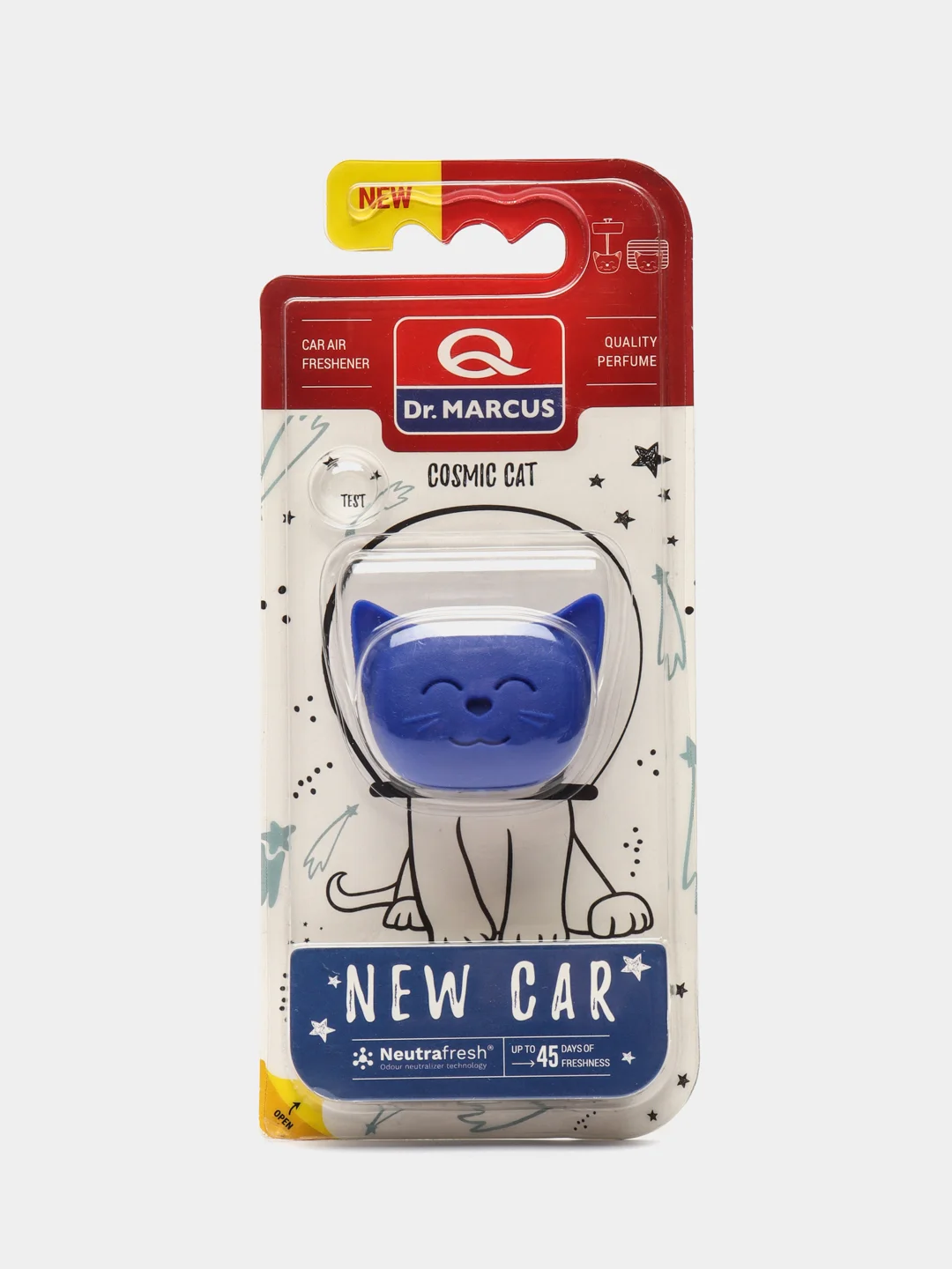 Синий автомобильный ароматизатор Dr. Marcus COSMIC CAT and COSMIC DOG