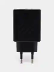 Черный блок питания USB + Type-C 5V-3.1А c дисплеем