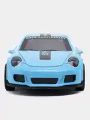 Голубой металлическая коллекционная машинка Porsche 911