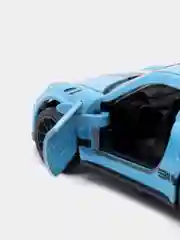 Голубой металлическая коллекционная машинка Porsche 911