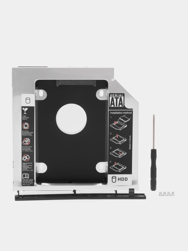 Металлические салазки 12,7 mm optibay переходник адаптер HDD SSD вместо дисковода