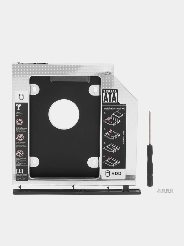 Металлические салазки 9,5 mm optibay переходник адаптер HDD SSD вместо дисковода