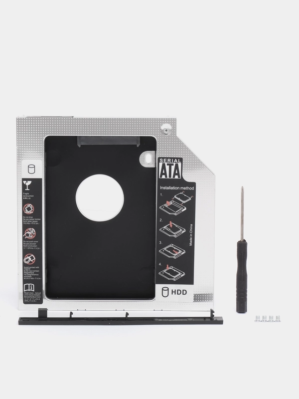 Металлические салазки 9,0 mm optibay переходник адаптер HDD SSD вместо дисковода
