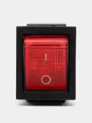 Выключатель KCD4-201 красный с подсветкой 16 А 250 В 4 PIN