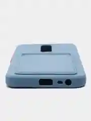 Розовый чехол для Xiaomi Redmi 8A (Сяоми Редми 8А) с карманом для карт, силиконовый, прозрачный