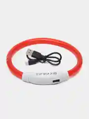 Ошейник светящийся светодиодный для собак, usb, регулируемый по длине, провод в комплекте