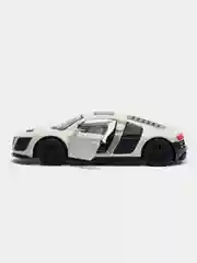 Белый металлическая  машинка Audi R8
