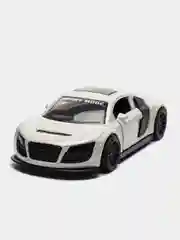 Белый металлическая  машинка Audi R8