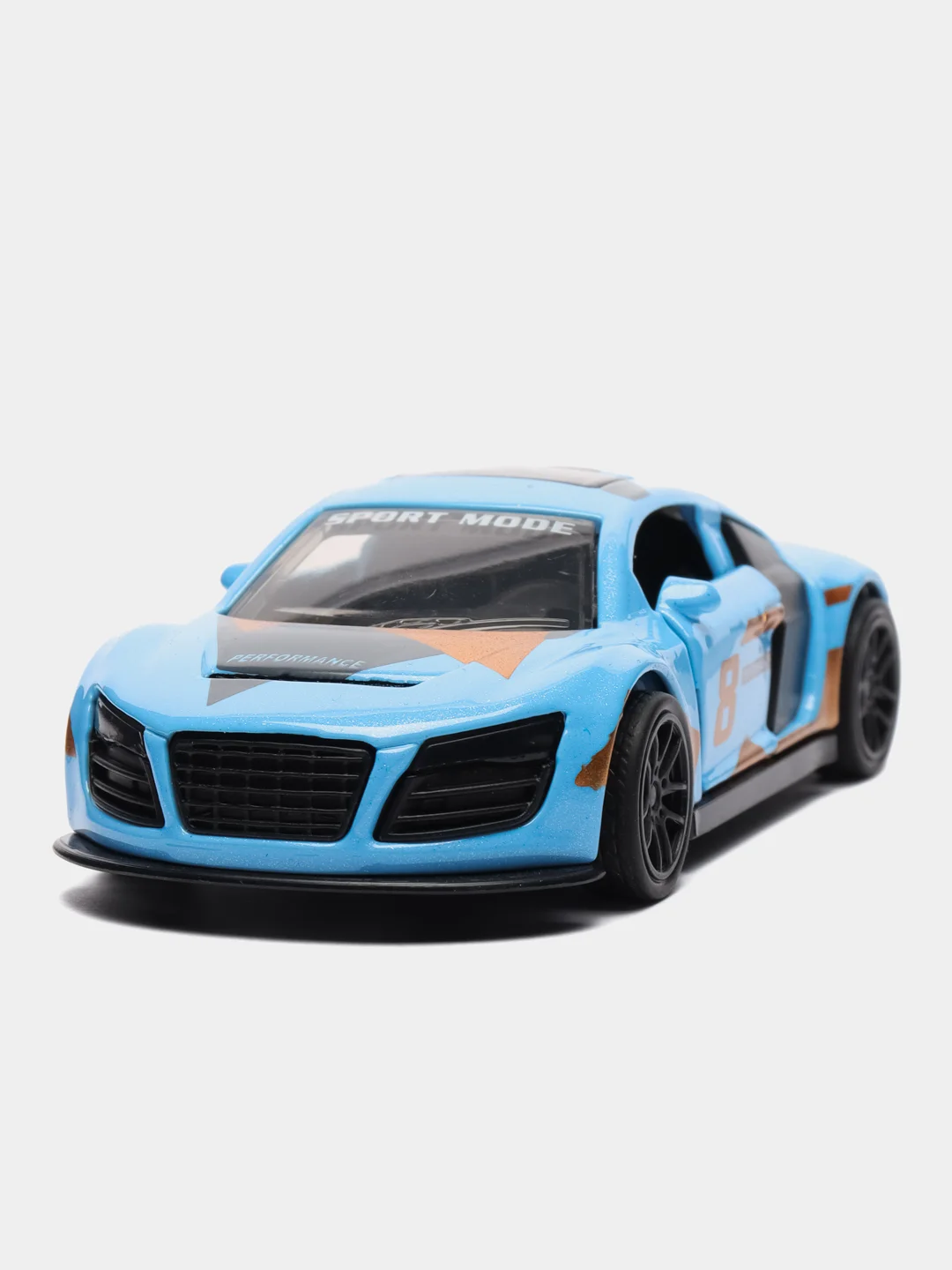 Голубой металлическая  машинка Audi R8