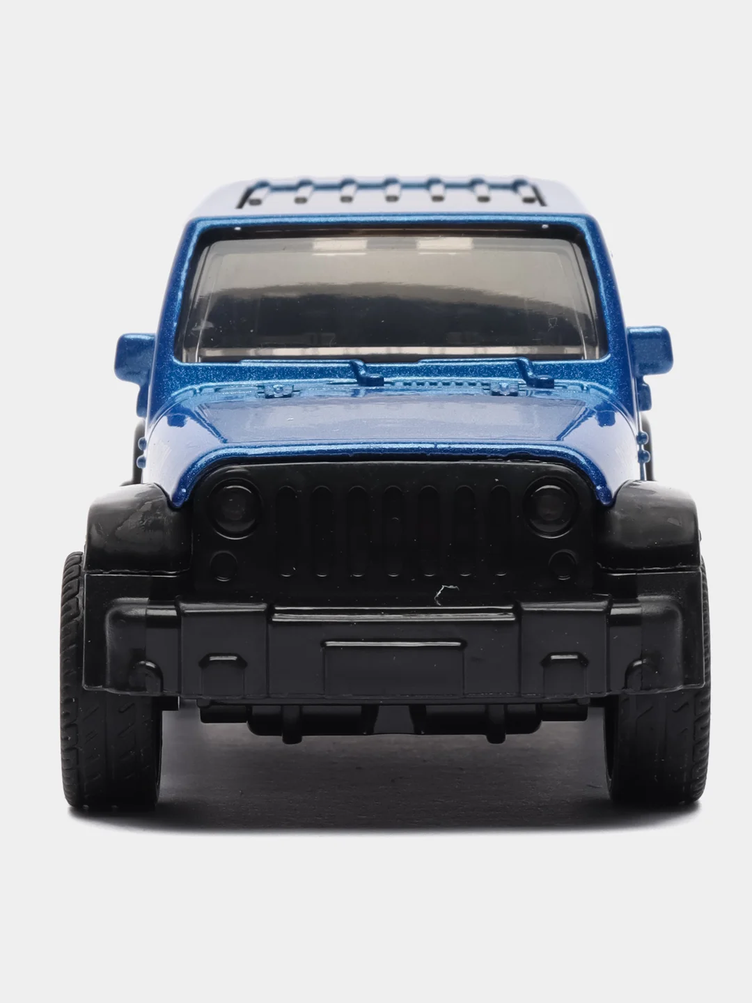 Синий металлическая машинка Jeep Wrangler