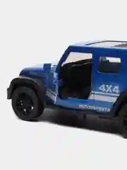 Синий металлическая машинка Jeep Wrangler