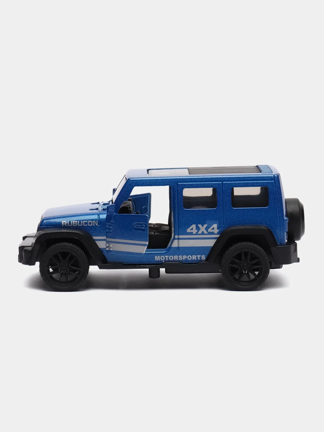 Синий металлическая машинка Jeep Wrangler
