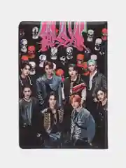 Бордовый обложка на паспорт k-pop, аниме Наруто, Атака титанов, Дангонранпа, Бродячие псы и другие