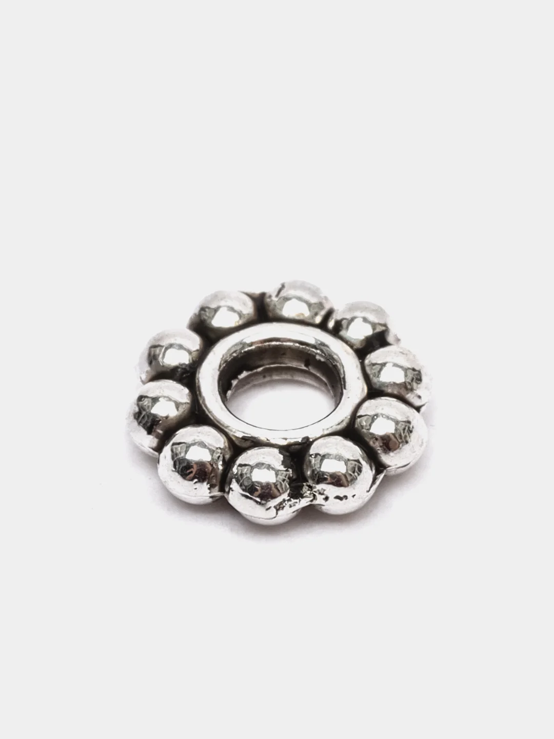 Серебряный бусины-разделители 2*6 мм, 50 шт