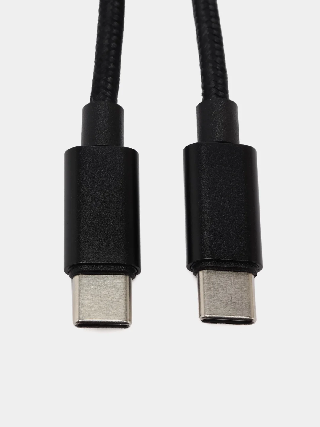 USB-C кабель "LP" USB Type-C Power Delivery, 18W, в текстильной оплетке, черный, в коробке