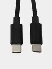 USB-C кабель "LP" USB Type-C Power Delivery, 18W, в текстильной оплетке, черный, в коробке