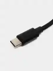 USB-C кабель "LP" USB Type-C Power Delivery, 18W, в текстильной оплетке, черный, в коробке
