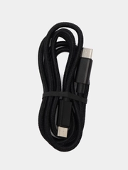USB-C кабель "LP" USB Type-C Power Delivery, 18W, в текстильной оплетке, черный, в коробке
