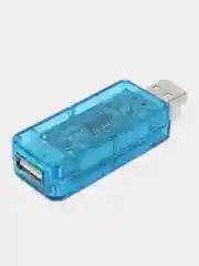 USB вольтметр + амперметр (синий, прямой)