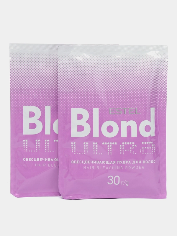 Обесцвечивающая пудра для волос Estel  ultra blond 30 г* 2 пактика